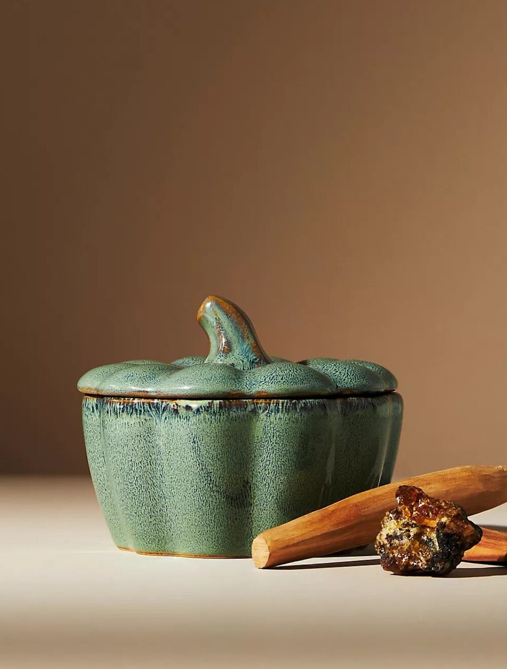 Anthropologie Pumpkin Ramekin Candle Pumpkin Patchouli